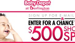Burlington Coat Factory’s Baby Depot Shopping Spree Sweepstakes