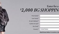Bergdorf Goodman’s $2,000 Promotional Gift Card Sweepstakes