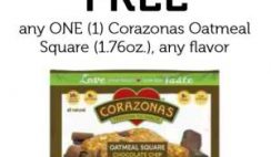 Corazonas Oatmeal Square Coupon