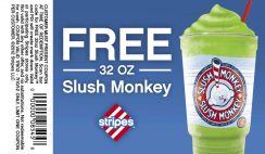 Free 32oz Slush Monkey Coupon