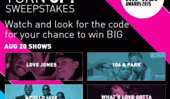 BET’s Tune-in and Turn Up Sweepstakes