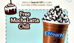 Free Cinnabon MochaLatta Chill On Your Birthday