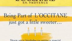 Freebies from L’Occitane