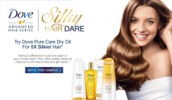 Free Dove Pure Care Dry Oil Sample