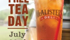 Free Tea Day at McAlister’s Deli