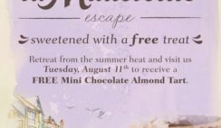 Free Tart at La Madeleine Cafe