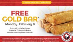Free Chicken Egg Roll from Panda Express