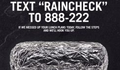 Chipotle’s Raincheck Giveaway