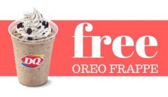 Free Ultimate Oreo Frappe at Dairy Queen