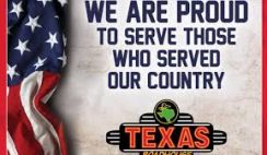 Free Lunch from Texas Roadhouse on Veteran’s Day