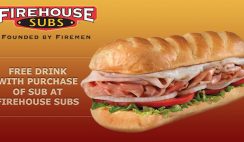 Free Drink from Firehouse Subs