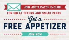Free Appetizer from Joe's Crab Shack E-Club
