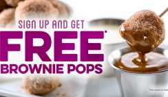 Free Brownie Cake Pops Coupon from Kelsey's