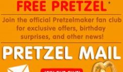Free Pretzels from Pretzelmaker Fan Club