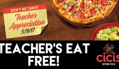 Free Buffet Meal for Teachers