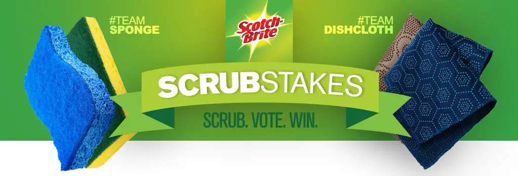 Scotch-Brite's Scrub. Vote. Win. Sweepstakes