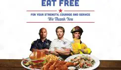 Free Meal at Hooters on National First Responders Day