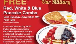 IHOP's Free Pancakes on Veterans Day