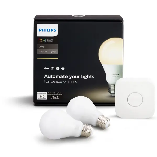 Focus on Energy's Free Smart Thermostat or Philips Hue Lighting Starter Kit