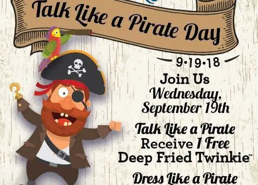 Long John Silver's Talk Like a Pirate Day