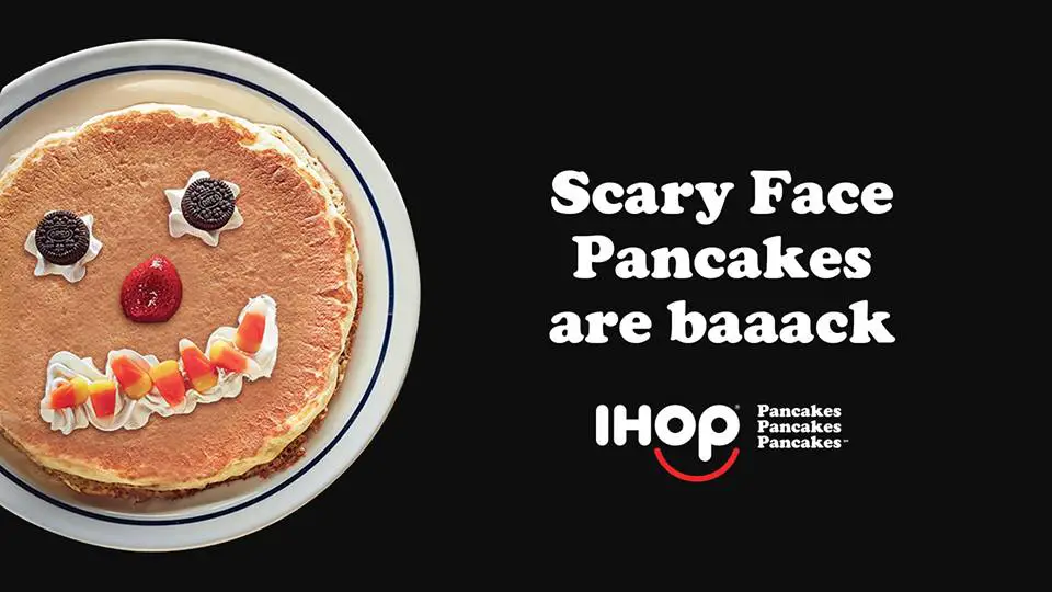 Kids Get Free Scary Face Pancake at IHOP