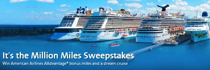 American Airlines Cruises' Million Miles Sweepstakes