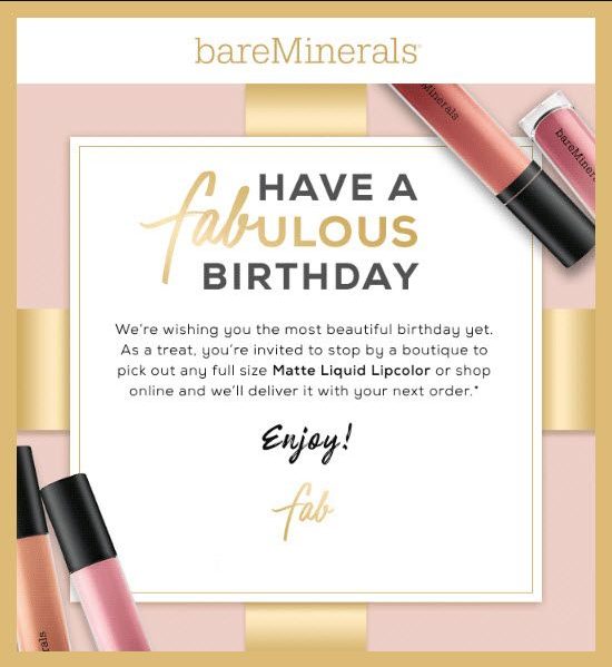 Free Bareminerals Makeup For Your Birthday Freebies Frenzy