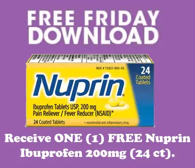 FREE Nuprin Ibuprofen 200mg 24ct at Kroger Stores - Today Only! FREE Nuprin Ibuprofen 200mg 24ct at Kroger Stores - Today Only!