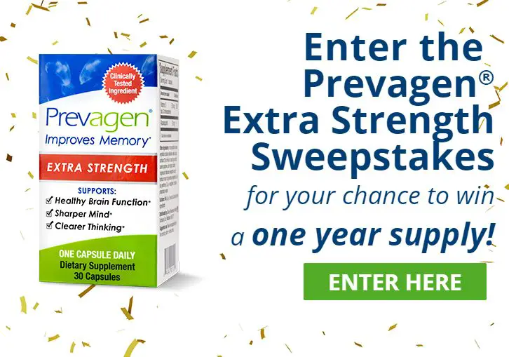 Win A One Year Supply Of Free Prevagen ExtraStrength Memory