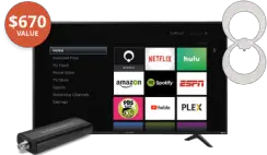 Win a Sharp 55" LED SmartTV 4K/UHD with HDR, Roku TV, ClearStream TV & Antenna of Choice ($670+ Value) - ends 1/23