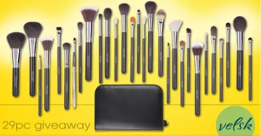 Win a 29pc Pro Makeup Brush Set From Velsk Beauty ($200 Value) - ends 1/15