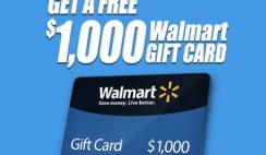 Win a $1,000 Walmart Gift Card - ends 1/31