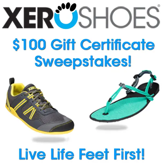 Win a $100 Xero Shoes Gift Card - ends 1/31