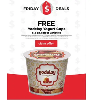 FREE Yodelay Yogurt Cups at Cub Stores - Today Only!