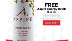 FREE 12oz Can of Aspire Energy Drink at Cub Stores - Today Only!