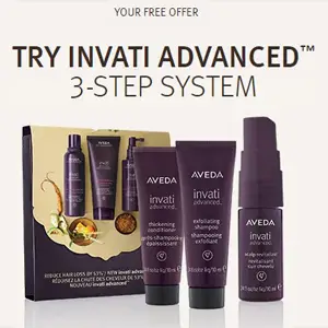 FREE Aveda Invati Advanced 3-Step System - at Aveda Stores