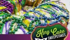 Win 1 of 3 Mardi Gras King Cakes: 2/19