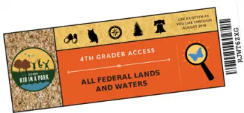 FREE National Parks 1 Year Annual Pass for Fourth Graders 