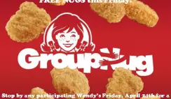 FREE Wendy's Chicken Nuggets 4-Piece on 4/24