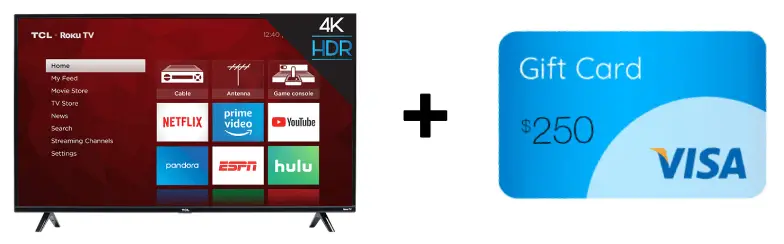 Win a 65" 4K Smart TV, $250 Visa Gift Card & 16 Ring Bath Bombs from Bubbly Belle - ends 5/25 bubbly belle