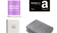 Win a Weighted Blanket, $100 Amazon Gift Card, Immune Boosting Gummy Supplements, and Journal from Neuu Supplements - ends 6/7