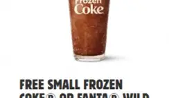 FREE Small Frozen Coke or Fanta Wild Cherry at Burger King 