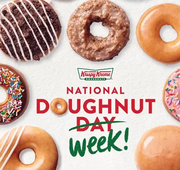 FREE Krispy Kreme Doughnut of Your Choice Each Day June 1-5 doughnut