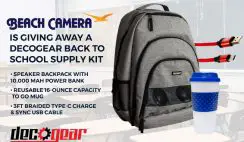Win a Deco Gear Speaker Backpack with Power Bank, Travel Mug & More From Beach Camera ($160 Value) - ends 7/31