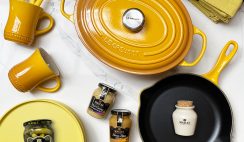 Win a Maille & Le Creuset Signature Oval Cast-Dutch Iron, Cast-Iron Frying Pan & Much More in Mustard Color Collection ($700+) - ends 8/31