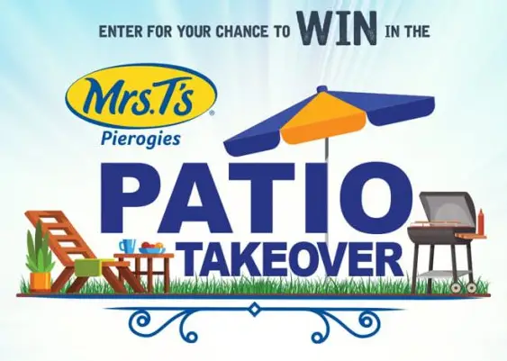 Win the Mrs.T's Patio Takeover Giveaway - Win a Year Supply of Pierogies, Dream Patio & Gazebo Set, Deluxe Weber Grill, Summer Backyard Essentials & More! 3 Winners - ($9,000 Value) - ends 7/26 mrs.t's
