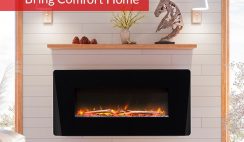 Win a Winslow 36" Wall-Mount Electric Fireplace  - 5 Winners - ends  9/15