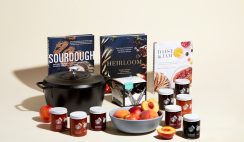 Win the Savoring Summer's Harvest Giveaway Prize Bundle - With Cast Iron Dutch Oven, Cookbooks, Serving Bowls, Preserves, Cheese Pairings & More - ends 8/20