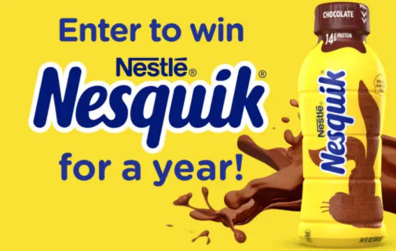 Nesquik Chocolate Sweepstakes: ends 9/27 Nesquik Chocolate Sweepstakes