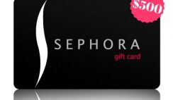 Sephora $500 Gift Card Giveaway ends 9/25